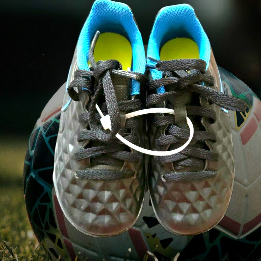 Nike Tiempo Legend 8 Club Tf Jr AT5883-090 Football/Soccer shoes black/Blue 10C